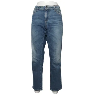Jeans (Blue) from Denham Cotton, Elastane, Leather