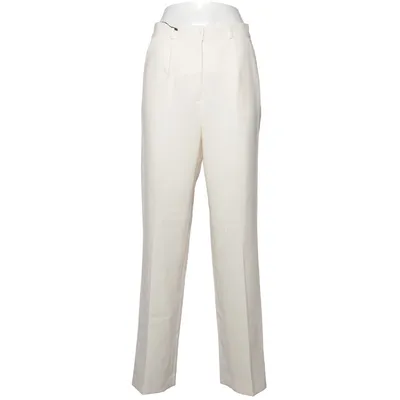 Suit pants (White) from Charmant Polyester