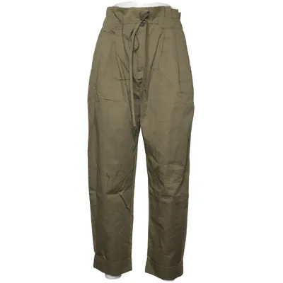 Chinos (Green) from Bershka Cotton