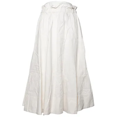 Skirt (White, Beige) from H&M Cotton