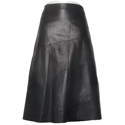 Skirt (Black) from Claudia Sträter Acetate, Leather