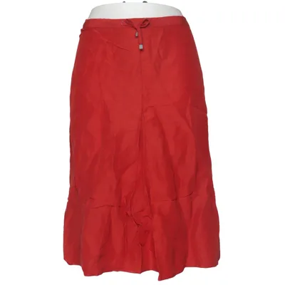 Kjol (Röd) från Burberry Bomull, Linne
