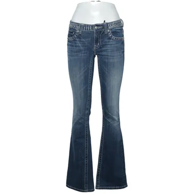 Jeans (Blå) från Miss Me Bomull, Elastan