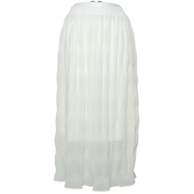 Maxi skirt (Beige) from Remix Elastane, Polyester
