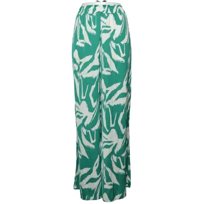 Pantalon patte d'éléphant (Vert, Blanc, Multicolore) de Amisu Polyester