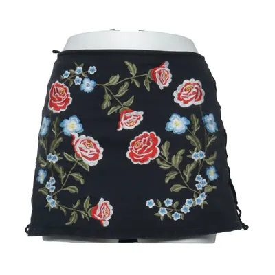 Skirt (Black, Multicolored) from The Room Cotton, Elastane, Viscose