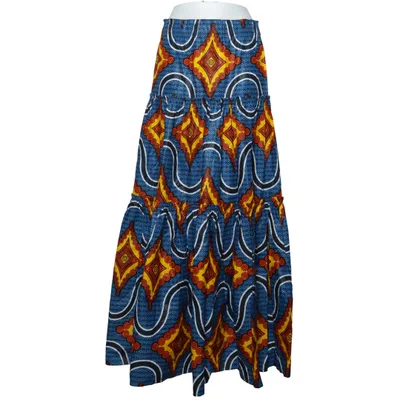 Jupe longue (Bleu, Multicolore) de Icone