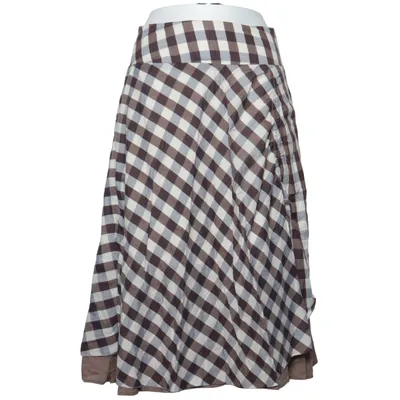 Skirt (Brown, White) from Rick Cardona Cotton