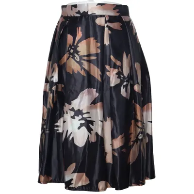 Nederdel (Sort, Beige) fra L.B.C. Polyester