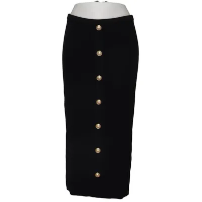 Kjol (Svart) från Balmain Polyester, Ull