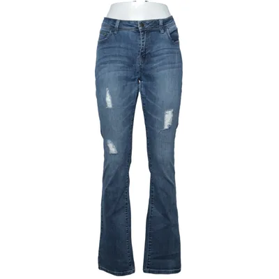 Jeans (Blue) from Elan Cotton, Elastane, Polyester