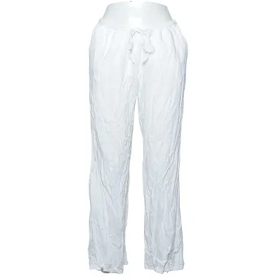 Broek (Wit) van Divided by H&M Viscose, Linnen