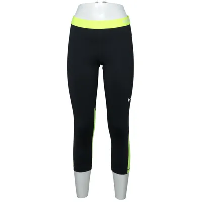 Sports tights (Gray, Yellow) from Nike Pro Elastane, Polyester