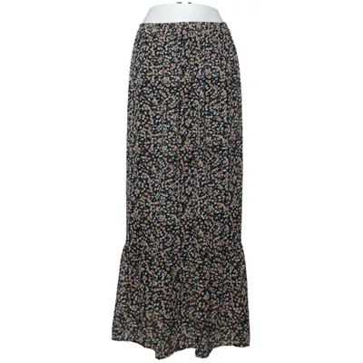 Maxi nederdel (Sort, Flerfarvet) fra Fire & Glory Polyester