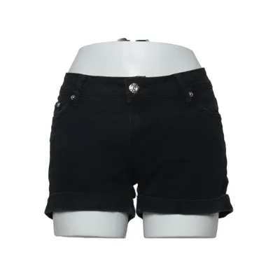 Short en jean (Noir) de Miss OK Coton, Élasthane