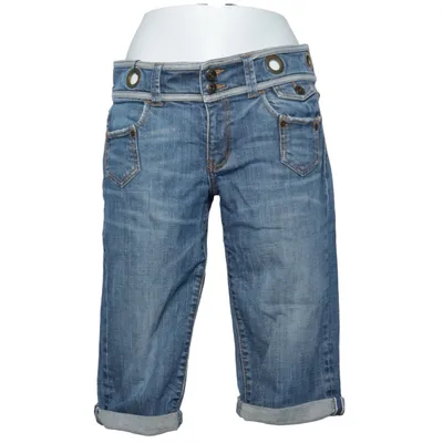Driekwart broek (Blauw) van Karen Millen Katoen, Elastaan, Zijde