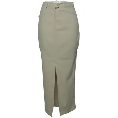 Maxi rok (Beige) van Camera Elastaan, Polyester