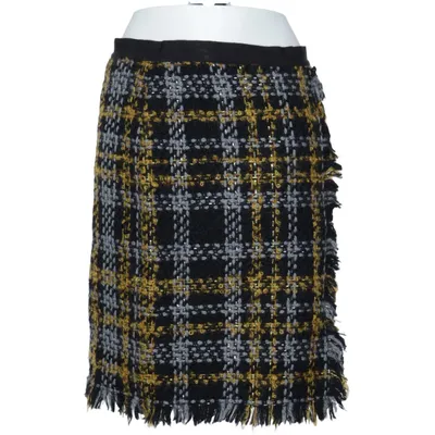 Nederdel (Sort, Gul, Grå) fra Erdem x H&M Mohair, Polyamid, Viscose, Uld