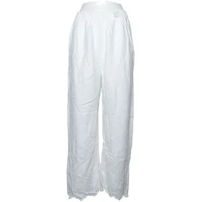 Palazzo pants (White) from Abercrombie & Fitch Linen, Viscose