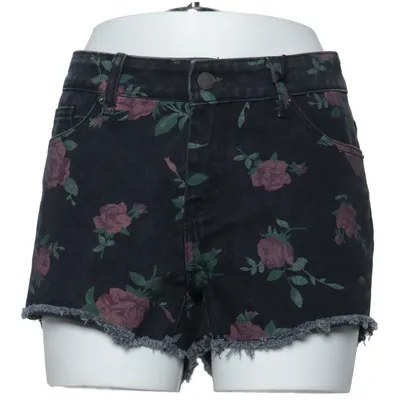 Short en jean (Noir, Multicolore) de Fashion Victim Coton