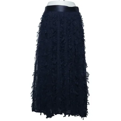 Jupe (Bleu) de Seen Worn Kept Polyester, Viscose