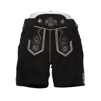 Lederhosen (Brun) fra Esmara Bomuld, Læder