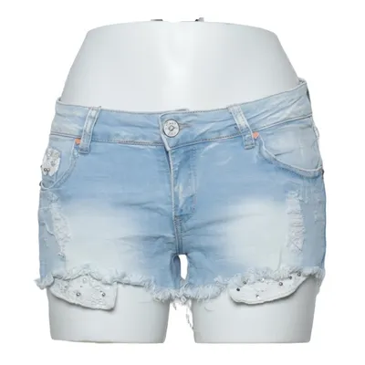 Denim shorts (Blue) from Simply Chic Cotton, Elastane