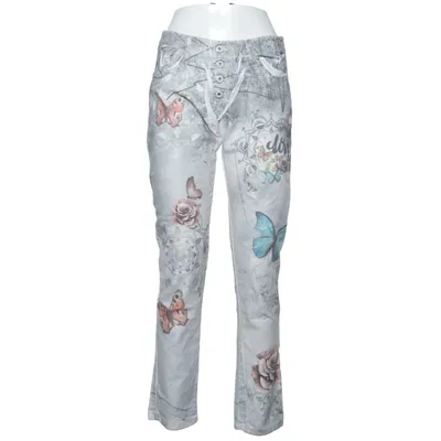 Spijkerbroek (Grijs, Meerkleurig) van Made in italy Katoen, Elastaan, Polyester
