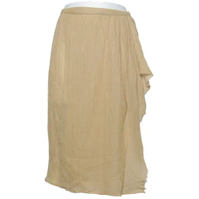 Wrap skirt (Beige) from Masscob Cotton, Linen
