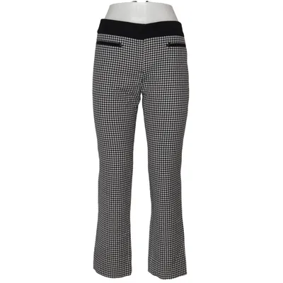 Suit pants (Black, White) from Paco Rabanne Wool, Elastane, Polyester