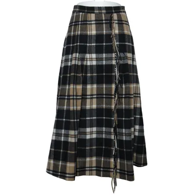 Nederdel (Sort, Beige, Hvid) fra MaxMara Studio Polyamid, Uld