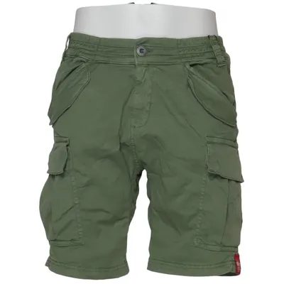 Cargoshorts (Grön) från Alpha Industries Bomull, Elastan