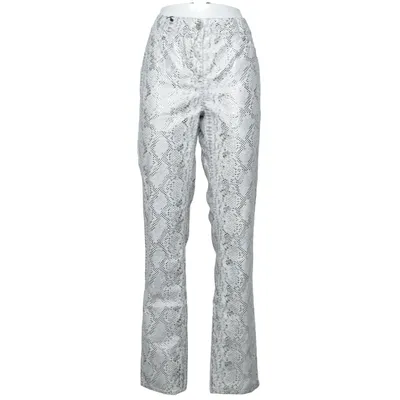Pantalon (Blanc, Argent, Gris) de Robell Jeans Coton, Élasthane, Polyester
