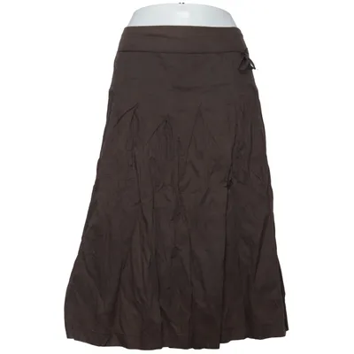 Skirt (Brown) from Hirsch Cotton, Metallic fiber