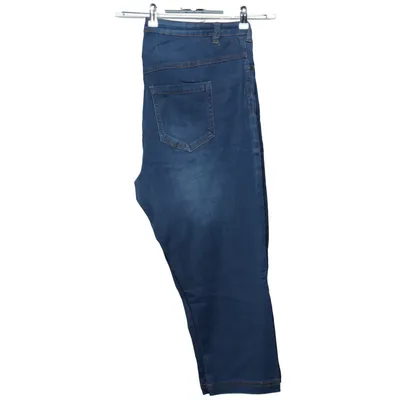 Three-quarter pants (Blue) from Denim Identity by Zizzi Cotton, Elastane, Polyester