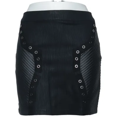 Skirt (Black) from Punk Rave Cotton, Elastane, Polyester, Polyurethane, Viscose