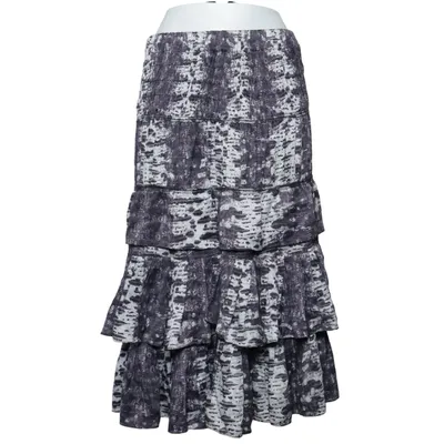 Skirt (Black, White) from Isabel Marant pour H&M Silk