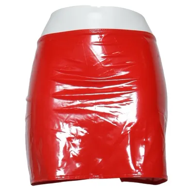 Vinyl skirt (Red) from Kissy Kissy Elastane, Polyester