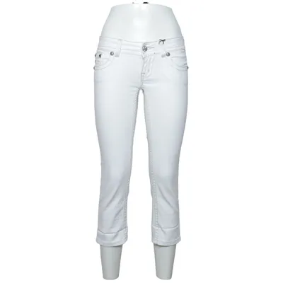 Jeans (Hvid) fra Miss Me Bomuld, Elastan