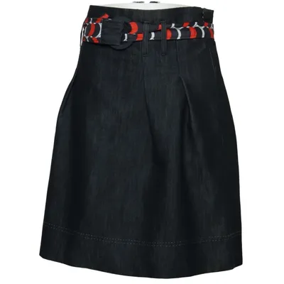 Denim skirt (Gray) from Background Cotton, Polyester