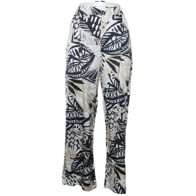Pantalon patte d'éléphant (Blanc, Noir, Beige) de Louis and Mia Viscose