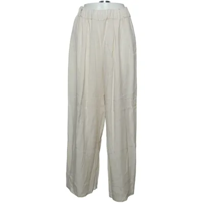 Palazzobyxor (Vit) från Lens Tencel
