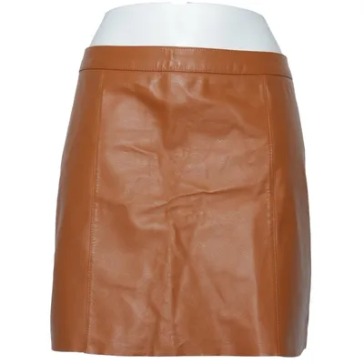 Läderkjol (Brun) från Warehouse Skinn, Polyester