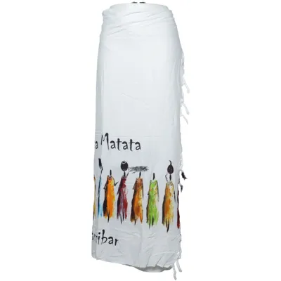 Sarong (Blanc, Multicolore)