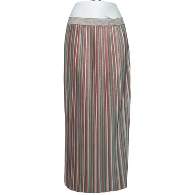 Jupe longue (Vert, Rose, Multicolore) de Sora Fibre métallique, Polyester