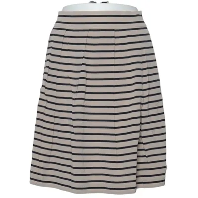 Skirt (Beige, Black) from DKNY Elastane, Polyester, Silk