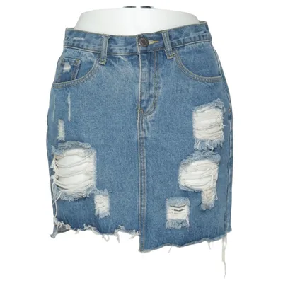 Jupe en jean (Bleu) de The Rockn Rev Coton