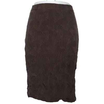 Jupe (Marron) de Delmod Acétate, Cupro, Viscose