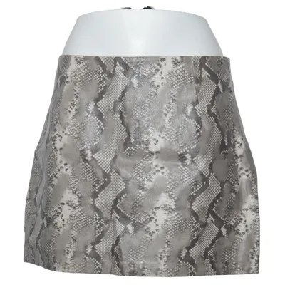 Skirt (Gray) from Topshop Polyester, Polyurethane, Viscose