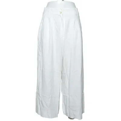 Culottes (Blanc) de H&M Lin, Polyester, Viscose